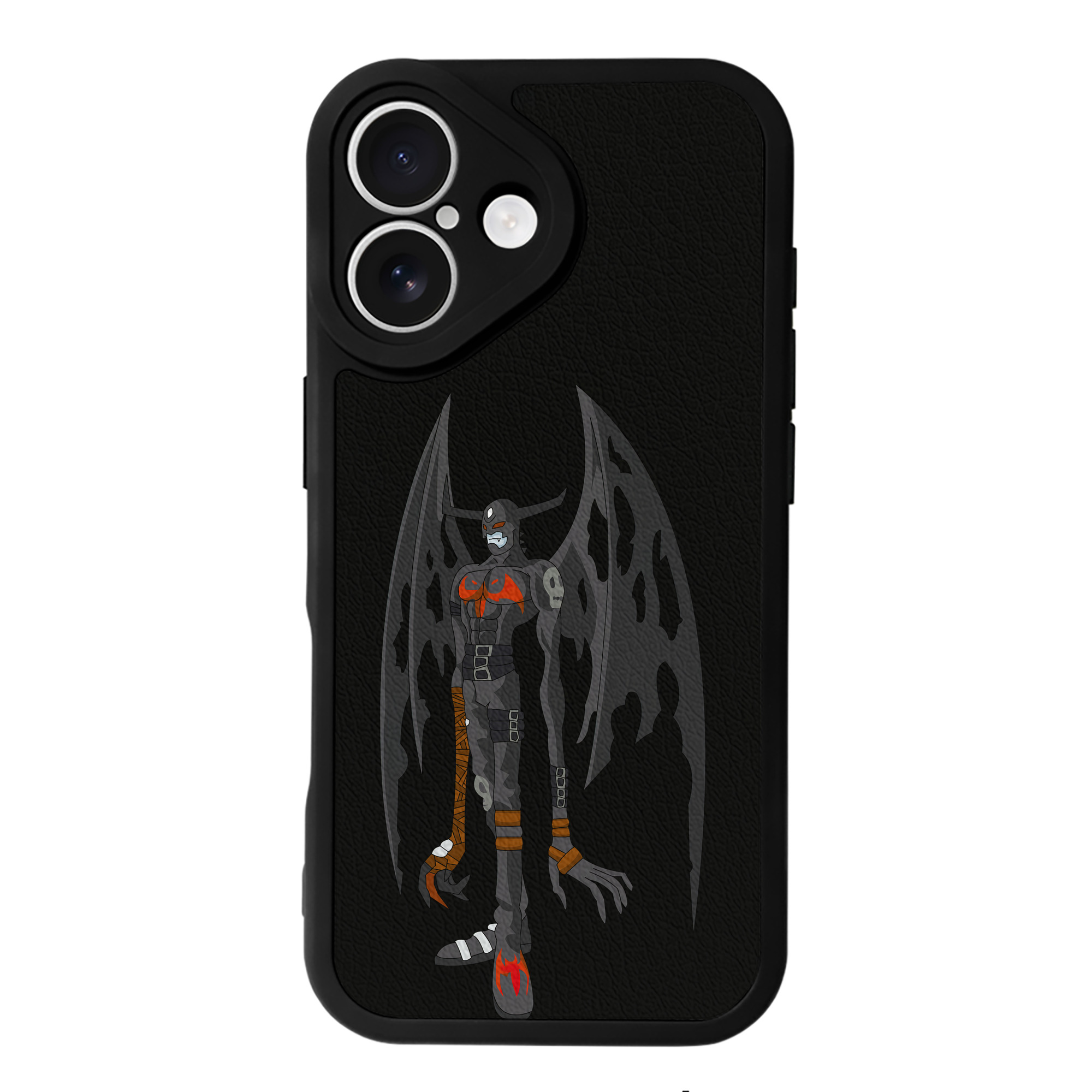 （画像用） Digimon デジタルモンスター/デジモン 【iPhone 16シリーズ対応】シリコンスマホケース（レザー調） 材質：シリコン